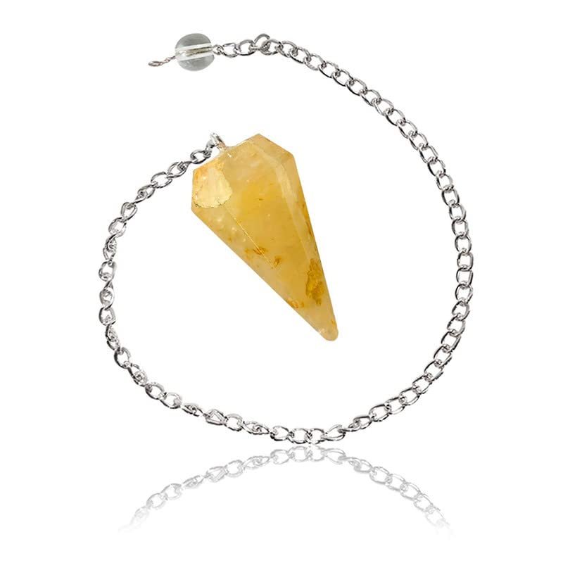 Aleafa Armlet Presents Quartz Orgone 6 Faceted Dowser (Golden) #Aport-0315
