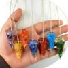 Aleafa Armlet Presents Orgone Dowser Pendulum Crystal Dowser Crystal Pendulum Stone Dowser Stone Pendulum for Reiki Dowser Crystal Pendulum (7 Chakra Set) #Aport-0346 view 2