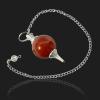 Aleafa Armlet Presents Carnelain Dowser Golden Quartz Pendulum Crystal Dowser Crystal Pendulum Stone Dowser Stone Pendulum for Reiki Dowser Crystal Pendulum (Color #Aport-0331 view 4