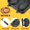 AMGSH Taiyaki Fish Shape Cake Pan Waffle Cake Maker Fish-Shaped Pancake Double Pan Mold for Home Cooking with Silicone Oil Brush view 4