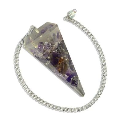 Aleafa Armlet Presents Amethyst Dowser Orgone Dowser Pendulum Crystal Dowser Crystal Pendulum Stone Dowser Stone Pendulum for Reiki Dowser Crystal Pendulum (Color Purple) #Aport-0335