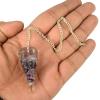Aleafa Armlet Presents Amethyst Dowser Orgone Dowser Pendulum Crystal Dowser Crystal Pendulum Stone Dowser Stone Pendulum for Reiki Dowser Crystal Pendulum (Color Purple) #Aport-0335 view 2
