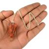 Aleafa Armlet Presents Red Jasper Dowser Orgone Dowser Pendulum Crystal Dowser Crystal Pendulum Stone Dowser Stone Pendulum for Reiki Dowser Crystal Pendulum (Color Red) #Aport-0324 view 2