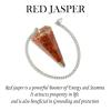 Aleafa Armlet Presents Red Jasper Dowser Orgone Dowser Pendulum Crystal Dowser Crystal Pendulum Stone Dowser Stone Pendulum for Reiki Dowser Crystal Pendulum (Color Red) #Aport-0324 view 4