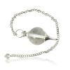 Aleafa Armlet Presents Clear Crystal Quartz Ball Chain Pendulum, Dowser (16 X 10 X 5 Cm) #Aport-0343 view 1