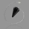 Aleafa Armlet Presents Black Tourmaline Dowser 6 Faceted Dowser - Pendulum Crystal Pendulum, for Reiki Stone #Aport-0332 view 2