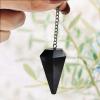 Aleafa Armlet Presents Black Tourmaline Dowser 6 Faceted Dowser - Pendulum Crystal Pendulum, for Reiki Stone #Aport-0332 view 3