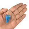 Aleafa Armlet Presents Turquoise Dowser Orgone Dowser Pendulum Crystal Dowser Crystal Pendulum Stone Dowser Stone Pendulum for Reiki Dowser Crystal Pendulum (Color Sky #Aport-0326 view 2