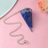 Aleafa Armlet Presents Lapis Lazuli Orgone 9 Faceted Dowser Pendulum (Multicolour) #Aport-0341 view 2