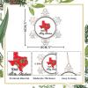 Christmas Snowflake Ornament Merry Christmas Texas State Decorative Metal Snowflake Ornament Custom Pewter Snowflake Keepsake for Winter Holiday Party Decoration view 2