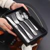 Silverware Set 24 Piece Cutlery Set for 6 With Delicate Pattern Stainless Steel Durable Wedding Restaurant Home Kitchen Flatware Utensils Sets Include Teaspoons Knifes Forks and Spoons view 2