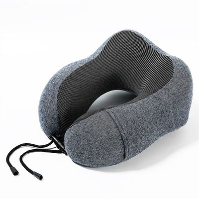 BUZZNN Travel Pillow, 100% Memory Foam Pillow, Neck Pillow for Airplane, Neck & Head Support Pillow for Airplane/Car/Office & Home Rest Use (Color : A)
