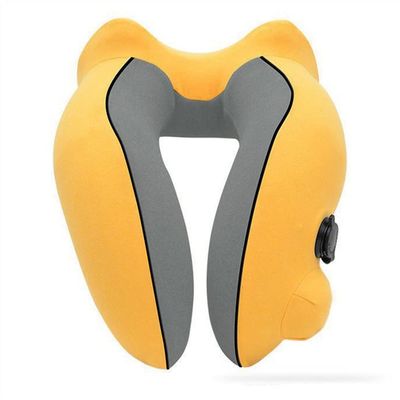 BUZZNN Portable Travel Pillow, Inflatable Travel Neck Pillow, 360 Degree Neck and Chin Support, Perfect for Sleeping Rest, Train, Airplanes, Car & Home, Office Use (Color : C)