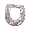JUNYY Universal Bathroom Washable Coral Velvet Toilet Seat Cushion Soft Warm Toilet Seat Cover Pad(Coffee) view 1