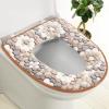 JUNYY Universal Bathroom Washable Coral Velvet Toilet Seat Cushion Soft Warm Toilet Seat Cover Pad(Coffee) view 4