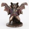 Veronese Design 5 1/8 Inch Vampire Cat Bat Pose Resin Animal Figurine Bronze Finish view 1