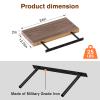 JPND Floating Shelf, Set of 2 Wall Shelf, 24 in W x 12.75 in D x 2 in H Wooden Floating Wall Shelf with Invisible Brackets for Living Room/Bedroom/Bathroom/Kitchen Storage and Decor, Walnut view 3