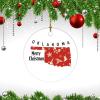 Christmas Ceramic Ornament Custom State Holiday Present Merry Christmas Oklahoma State Christmas Ornament Keepsake Funny Christmas Hanging Tree Decor Ornament view 3