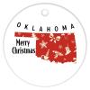 Christmas Ceramic Ornament Custom State Holiday Present Merry Christmas Oklahoma State Christmas Ornament Keepsake Funny Christmas Hanging Tree Decor Ornament view 4