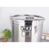 304 Stainless Steel Cereal Container Rice Cereal Grain Coffee Bean Container with Lid and Sturdy Locking Clamp for Kitchen & Pantry Storage of Flour or other Bulk, Dry Foods, 12L view 4