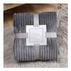 Bannr Blanket Queen Size Super Soft Flannel Blankets, Solid Striped Mink Throw Sofa Cover Travel Pillows (Color : Choutiao-qianhui, Size : 70x100cm) view 1