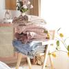Blanket Queen Size Summer Waffle Plaid Cotton Bed Blanket Knitted Bedspread Travel Pillows (Color : 03, Size : 150X200cm) view 2