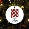 Christmas Ceramic Ornament New Mexico Home Christmas Ornament Keepsake Merry Christmas New Mexico State Ornament Holiday Ornament for Home Christmas Tree Decor view 1