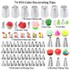 Gawren-H&E 678pcs Cake Decorating Kit,Cake Baking Suppplies with Decorating Tools,Cake Carrier,Springform Pans,Piping Bags and Tips Set,Turntable,Cake Decorating Supplies for Beginners/Professional view 4