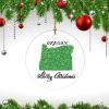 Christmas Ceramic Ornament Merry Christmas Oregon State Ceramic Elegant Christmas Hanging Ornaments Oregon Home Keepsake Funny Christmas Hanging Tree Decor Ornament view 3