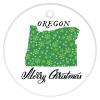 Christmas Ceramic Ornament Merry Christmas Oregon State Ceramic Elegant Christmas Hanging Ornaments Oregon Home Keepsake Funny Christmas Hanging Tree Decor Ornament view 4