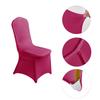 LZY 20pcs Spandex Chair Cover Stretch Slipcovers for Wedding Party, Dining Banquet Chair Decoration Covers (Fuchsia, 20) view 3