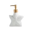 EKAYG Liquid Soap Dispenser Shell Shape Bathroom Sub Bottling Shower Bottle with Golden Matte Pump Home Dcor for Bathroom Kitchen view 1