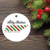 Christmas Ceramic Ornament Tennessee Christmas Keepsake Ceramic Ornament Merry Christmas Tennessee State Ornament for Boys Girls Round Ceramic Christmas Decoration view 2