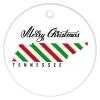 Christmas Ceramic Ornament Tennessee Christmas Keepsake Ceramic Ornament Merry Christmas Tennessee State Ornament for Boys Girls Round Ceramic Christmas Decoration view 4