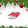 Christmas Ornament Merry Christmas North Carolina State Xmas Gift Christmas Decoration Keepsake Ornament First Christmas in North Carolina 3" Ceramic Elegant Christmas Hanging Ornaments view 3