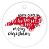 Christmas Ornament Merry Christmas North Carolina State Xmas Gift Christmas Decoration Keepsake Ornament First Christmas in North Carolina 3" Ceramic Elegant Christmas Hanging Ornaments view 4