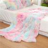 Blanket Queen Size Long Plush Blanket Winter Warm Double-Sided Fluffy Throw Blanket Travel Pillows (Color : Model 4, Size : 3pcs Set 160x195cm) view 3
