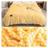 Bannr Blanket Queen Size Soft Warm Thicken Flannel Blankets, Blankets Winter Bedspread Double Blanket Travel Pillows (Color : Yellow, Size : 200x230cm) view 1