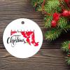 Christmas Ceramic Ornament Maryland State Christmas Tree Ornaments Merry Christmas Maryland State Christmas Ornament Keepsake Funny Christmas Hanging Tree Decor Ornament view 2
