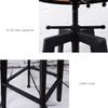 ABGRC Modern Minimalist Barstool, Bar Stool with Wrought Iron Back, Stable Tripod Bar Chairs, Home High Leg Elegant Bar Seat view 4