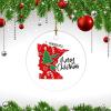 Christmas Ornament Merry Christmas Minnesota State Customized Round Ceramic Ornament Minnesota State for Boys Girls Round Ceramic Christmas Decoration view 3