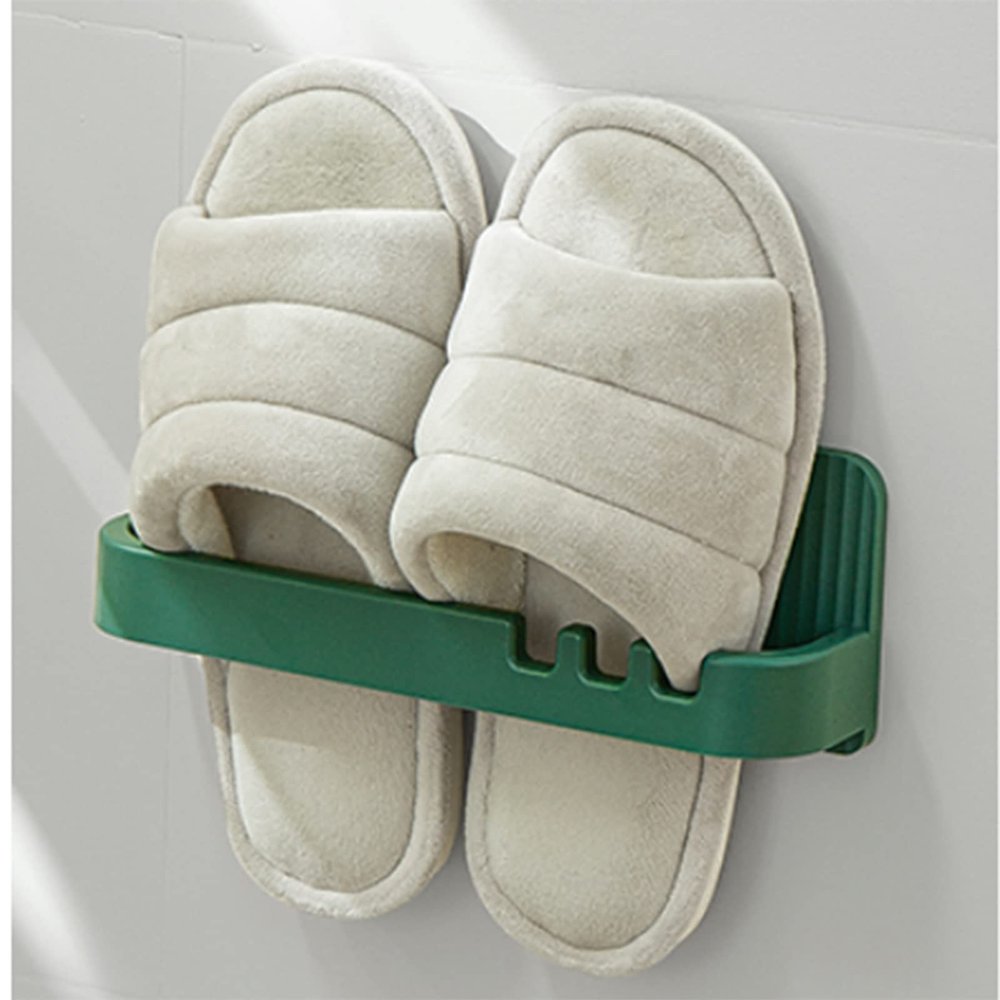 CTVR Wall Mounted Slippers Rack, 3 in 1 Door Shoe Hanger, Hotel Shoe Holders Shelf, Bathroom Towel Storage Stand Organizer, Suitable for Most Shoes