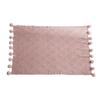 Bannr Blanket Queen Size Chenille Plaid Throw Blanket, Super Soft Chunky Knit Blankets Travel Pillows (Color : Pink, Size : 130x160cm) view 1