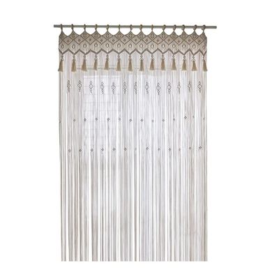Blanket Queen Size Door Curtain Tapestry Boho Decor Elegant Long Tassel with Pendantn Travel Pillows (Color : Macrame Curtain L)