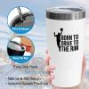 Basketball White Edition Viking Tumbler 20oz - Born To Drive To The Rim - Sport Lovers Play Athlete Challenge Coach Spirit Center Hoop Strategy Hobby view 4