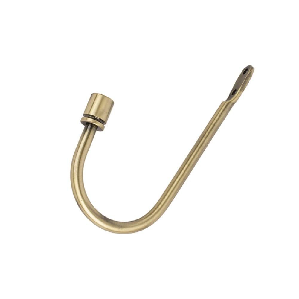 1Pcs Metal Curtain Tie Back Hold Backs U-Shaped Curtain Wall Hook Black Silver Gold Holders with 2 Screws Curtain Hanging,b,1PCS