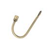 1Pcs Metal Curtain Tie Back Hold Backs U-Shaped Curtain Wall Hook Black Silver Gold Holders with 2 Screws Curtain Hanging,b,1PCS view 1