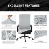 DIVA EN CAMINO DEC Stretch Computer Office Chair Cover with Durable Zipper - Universal Washable Removable Spandex Rotating Boss Chair Slipcovers - Anti-dust Soft Desk Chair Seat Protector for Pets view 2