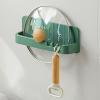 Hanging Slippers Rack, Plastic Door Shoe Hanger, Shoe Holders Shelf Band Slot, Bathroom Towel Storage Stand Organizer, Multifunctional (Color : Green) view 4
