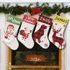 Boffihuxaw Personalized Christmas Stockings Set of 4 Custom Family Stockings with Name Customized Xmas Holiday Decor view 1